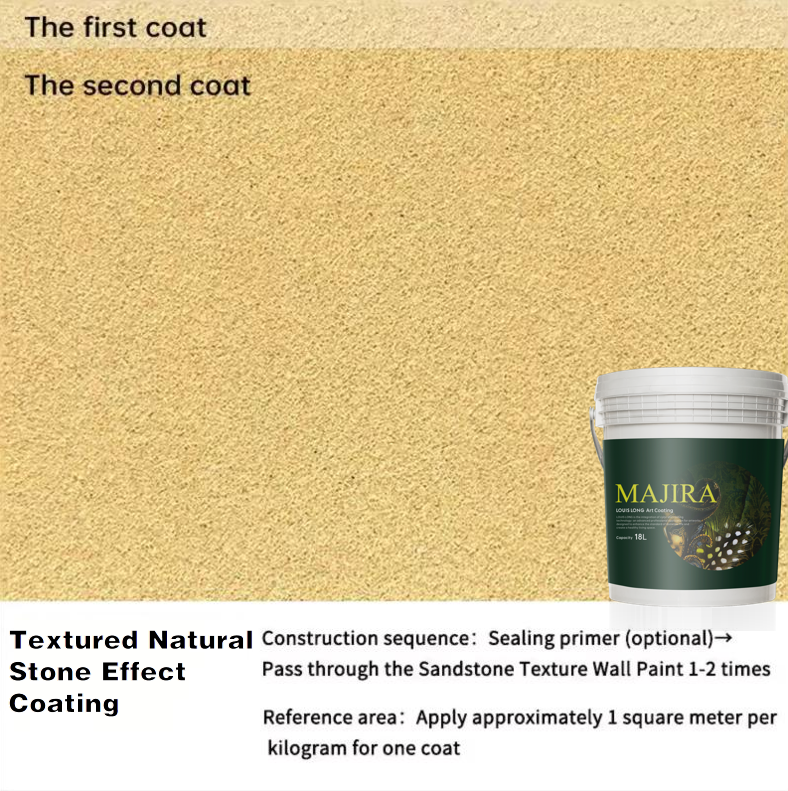 Exterior wall texture paint
